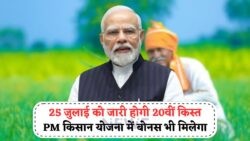 ₹2000 की 20th किस्त 25 जुलाई को: देखिए कौन से किसान होंगे बोनस पाने के हकदार!